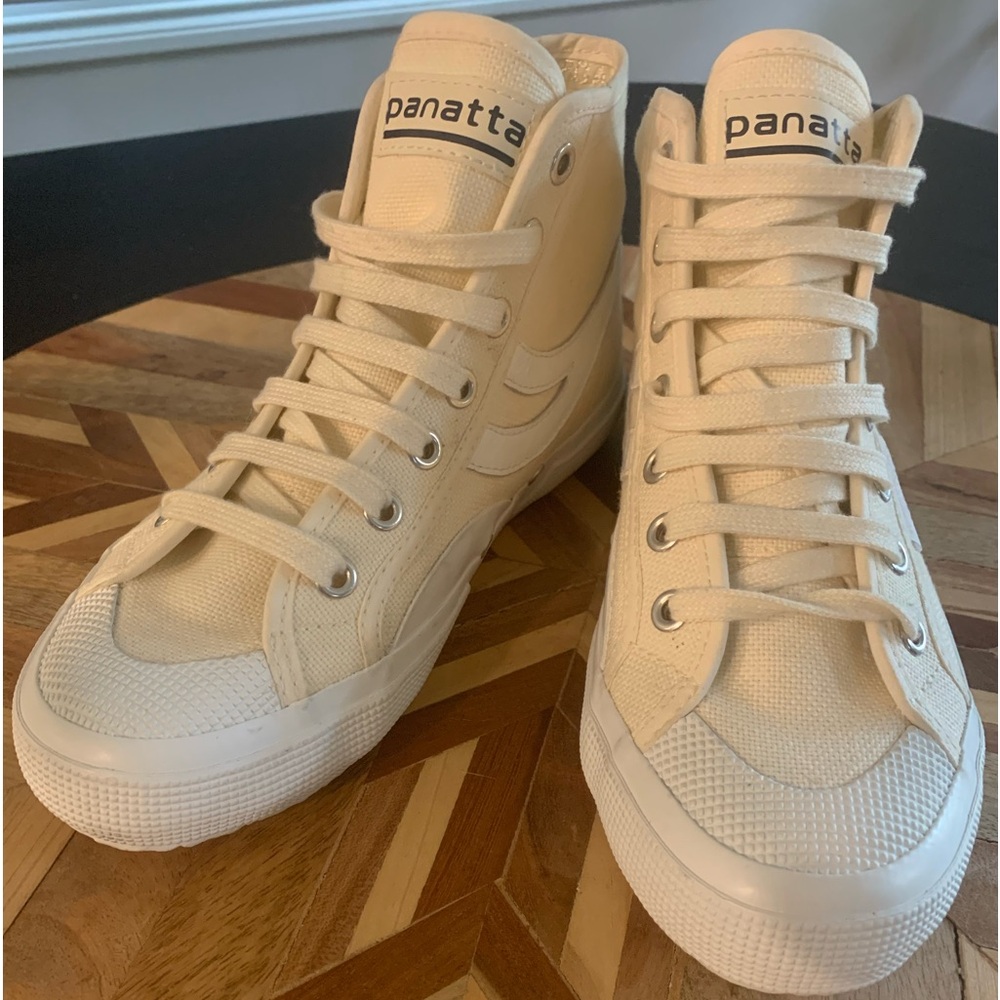 NEW Superga High top canvas swallow tail retro style sneakers size 37